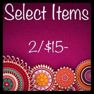 🛍🛍 Select Items 2/$15!!! 🛍🛍